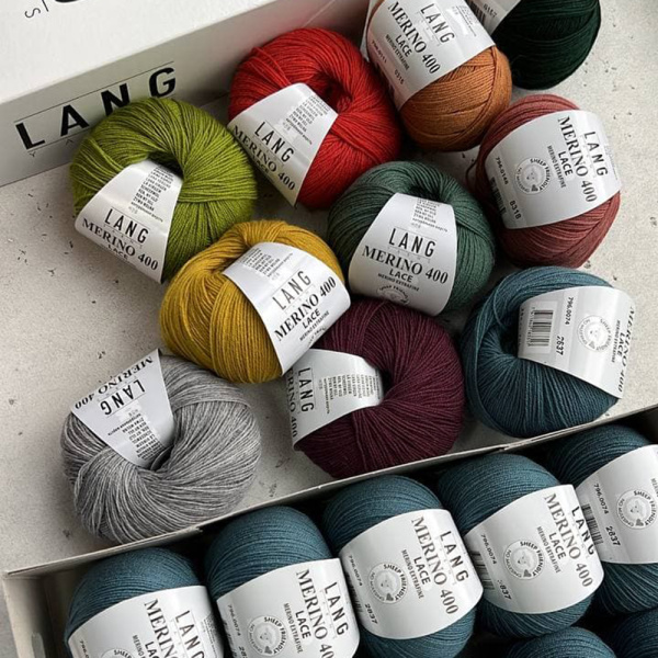 Пряжа Lang Merino 400 Lace