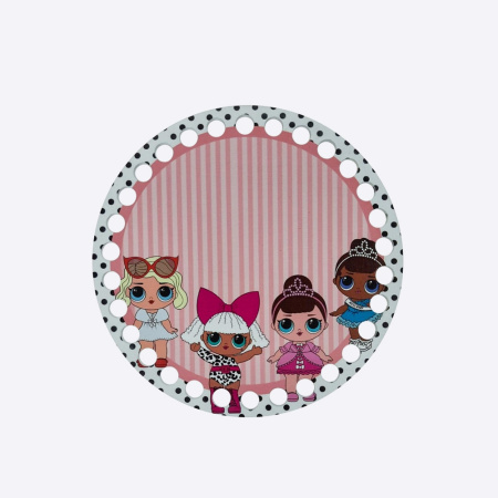 Донышко Куклы принт Фанера, 15 см