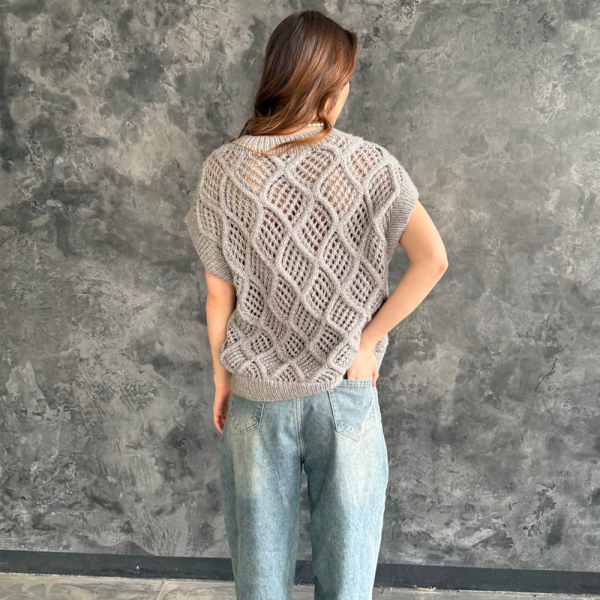 Описание вязания #Жилет_Космос