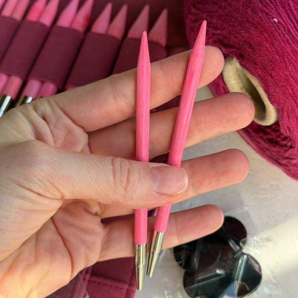 Набор съемных спиц 12 см 12 пар LYKKE Blush Fuchsia Denim