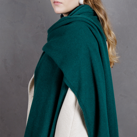 Кашемировый палантин by WoolDom, Бутылочный