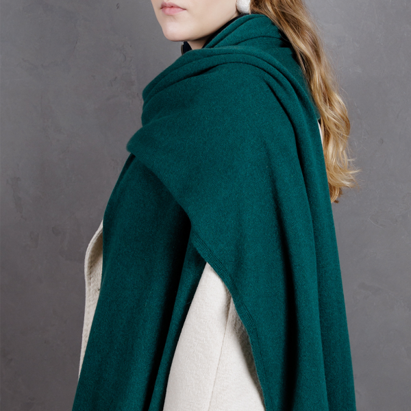 Кашемировый палантин by WoolDom, Бутылочный