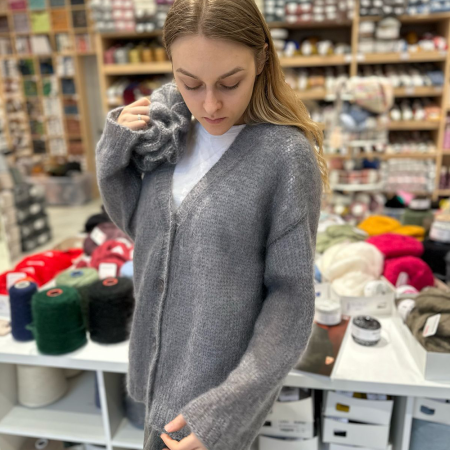 Описание вязания #Кардиган_Цветок