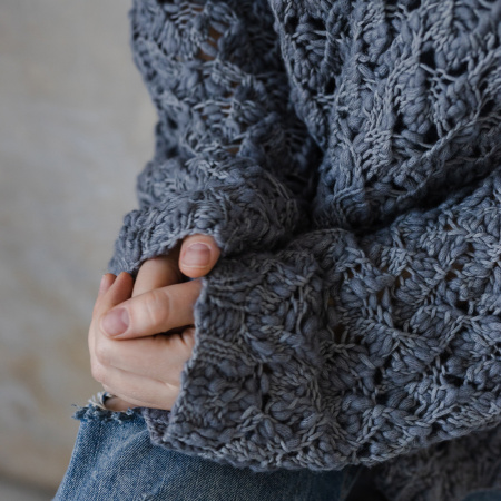 Описание вязания #Джемпер_Киш_Миш