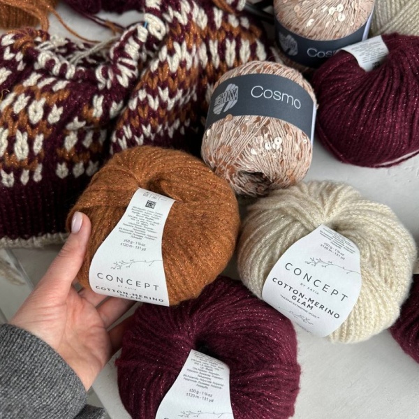 Пряжа Katia Cotton-Merino Glam