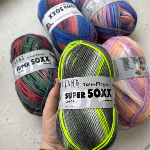 Пряжа Lang Super Soxx Color 4-Fach