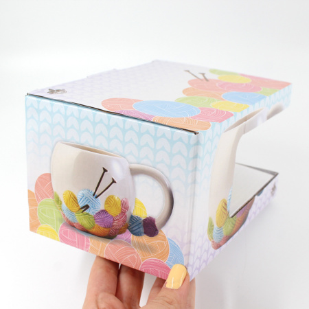 Кружка с клубочками Вязаная Бусяка Кружка с клубочками Вязаная Бусяка