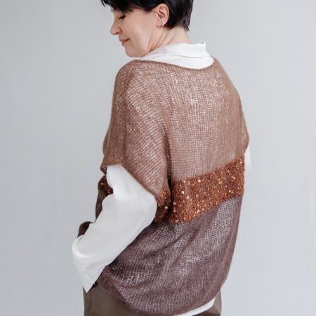 Описание вязания #Жилет_паутинка