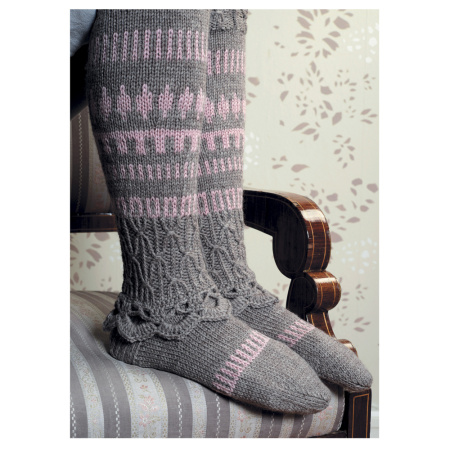 Книга Носочки. Вяжем спицами в разных техниках. Жаккард, ажуры, жгуты и многое другое Мерья Ойянпере