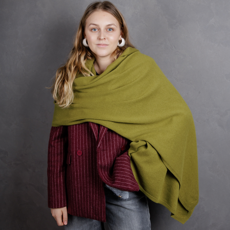 Кашемировый палантин by WoolDom, Лемонграсс