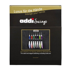 Набор крючков с эргономичной пластиковой ручкой Addi Swing, 640-2