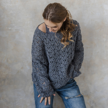 Описание вязания #Джемпер_Киш_Миш