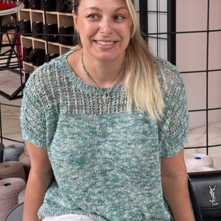 Описание вязания #Футболка_POLYNESIA