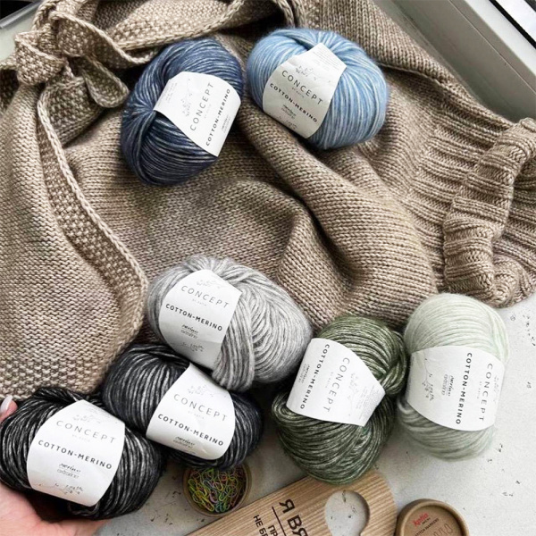 Пряжа Katia Cotton-Merino Пряжа Katia Cotton-Merino