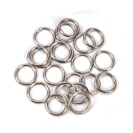 Кольцо металлическое 24 мм (Черный никель)