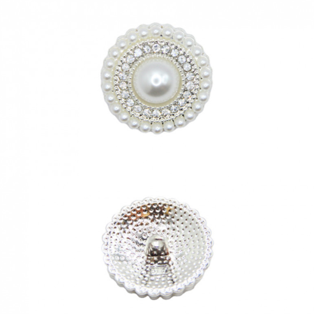Пуговица CHANEL SS Жемчуг-Стразы 24 мм