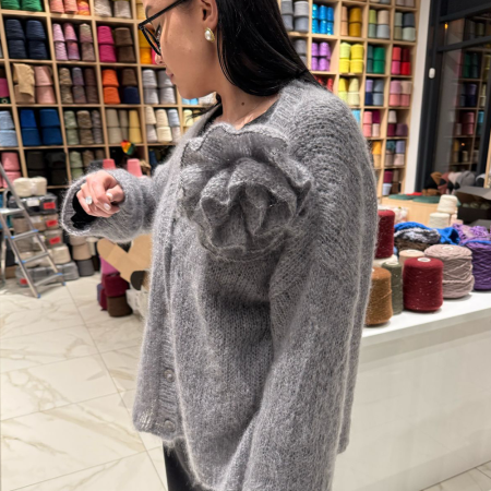 Описание вязания #Кардиган_Цветок