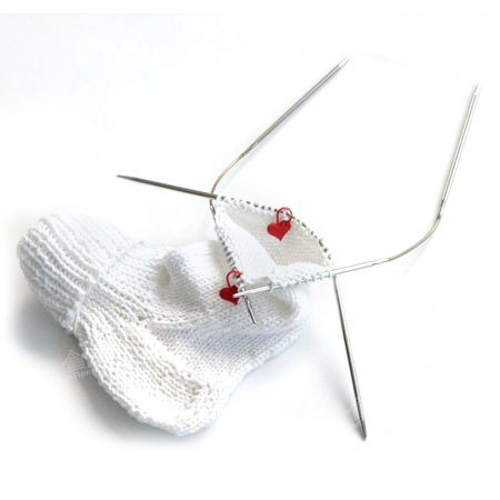 Спицы чулочные гибкие 21 см Addi CraSy Trio Short ,160-2 Спицы чулочные гибкие 21 см Addi CraSy Trio Short ,160-2