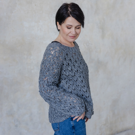 Описание вязания #Джемпер_Киш_Миш