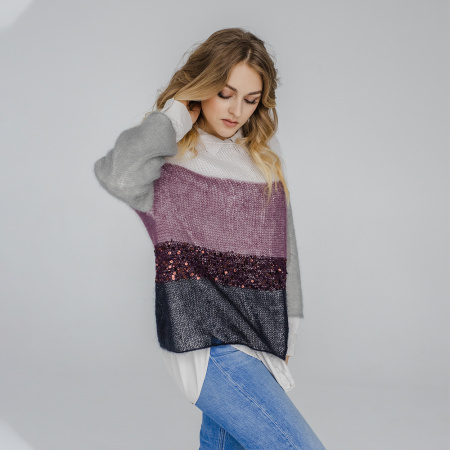 Описание вязания #Джемпер_паутинка