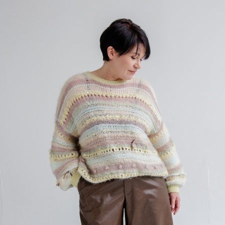 Описание вязания #Джемпер_из_коробочки