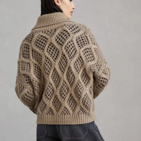 Описание вязания #Карди_Саша_Белый