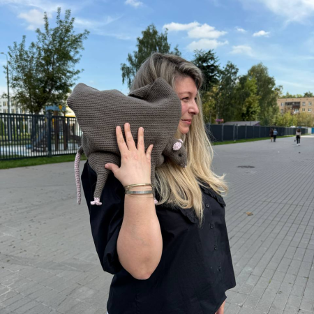 Описание вязания #Сумка_Кашемировая_Крыса