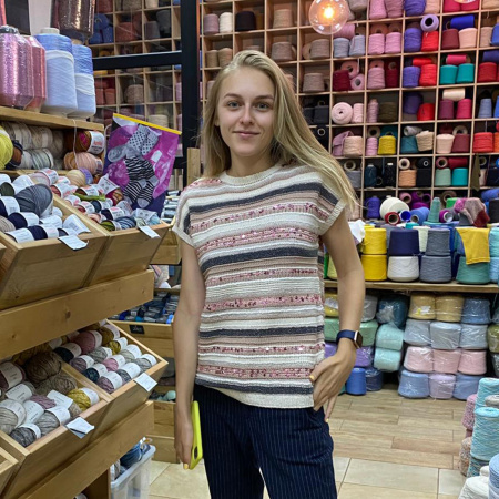 Описание вязания #Футболка_Кучинелли