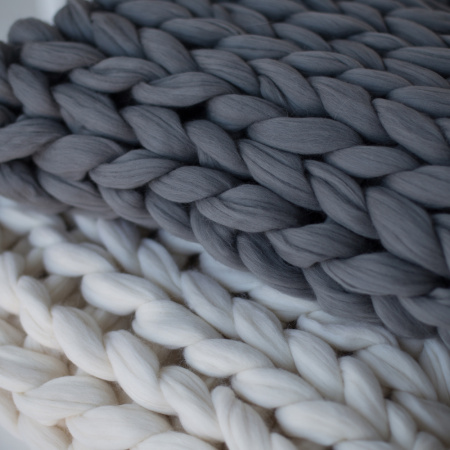 Плед из мериноса, Грифельный Плед из мериноса, Грифельный