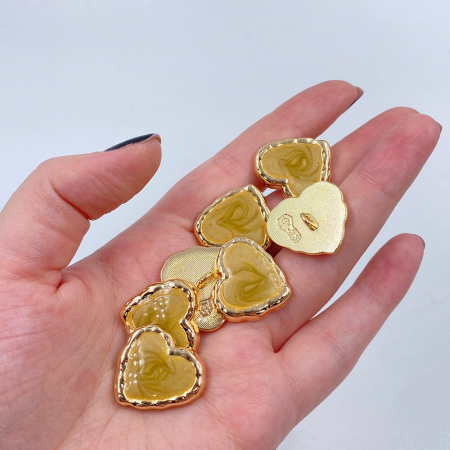 Пуговица CHANEL SS Сердце 23 мм