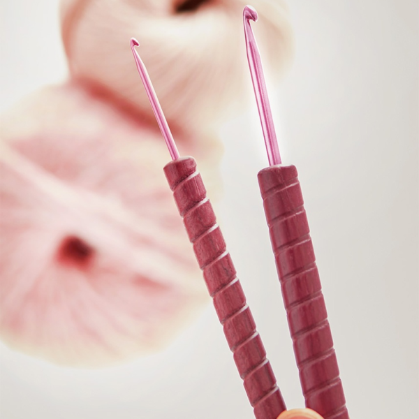 Крючок для вязания с ручкой из амаранта Addi Unicorn Purpleheart, 597-2