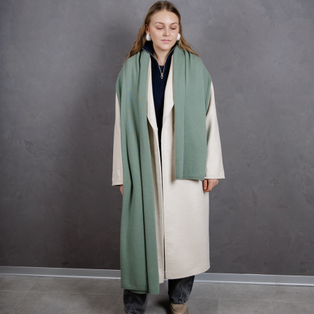 Кашемировый палантин by WoolDom, Шалфей