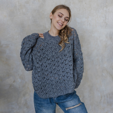 Описание вязания #Джемпер_Киш_Миш