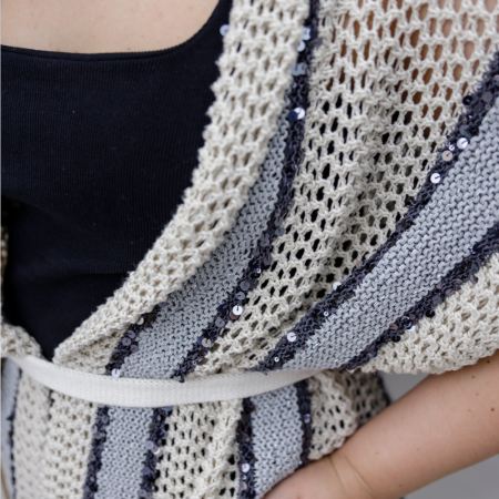 Описание вязания #Жилет_в_стиле_городской_шик