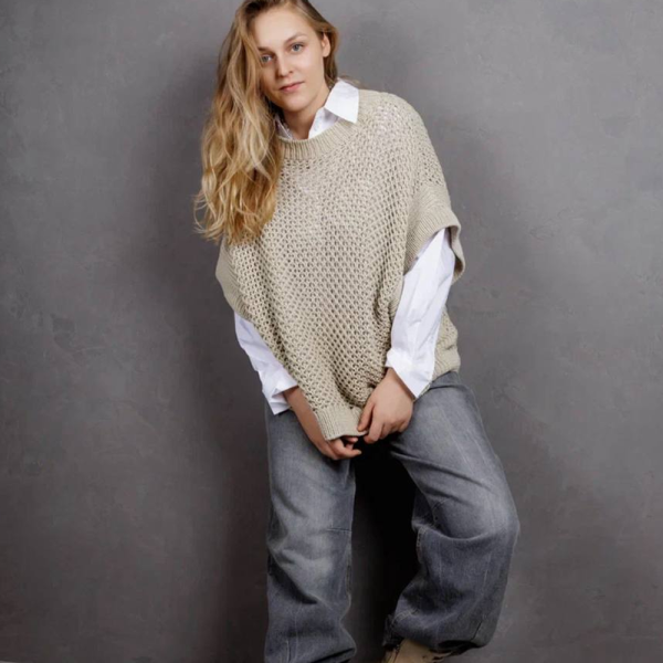 Описание вязания #Футболка_Банановая_Сетка