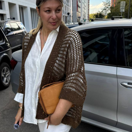 Описание вязания #Кардиган_Зараза