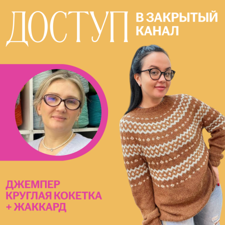 Доступ к онлайн-совместнику. Джемпер круглая кокетка