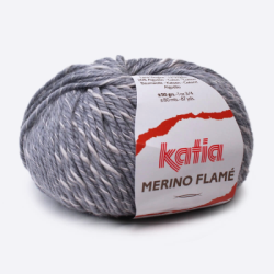 Пряжа Katia Merino Flame (107, Грифельный меланж)