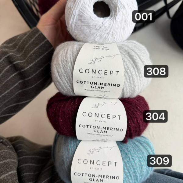 Пряжа Katia Cotton-Merino Glam
