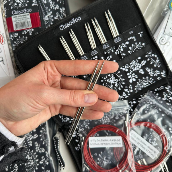 Набор спиц ChiaoGoo TWIST Complete 7500-C, 13 см