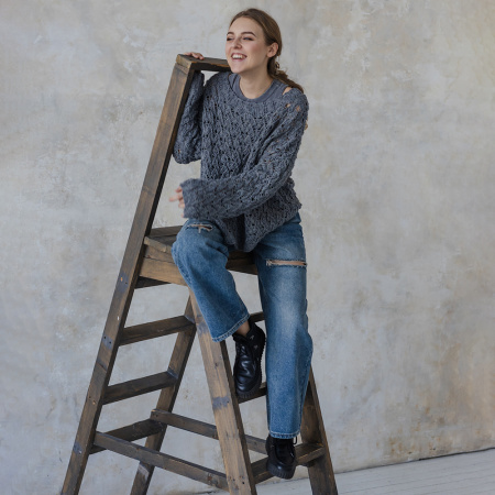 Описание вязания #Джемпер_Киш_Миш