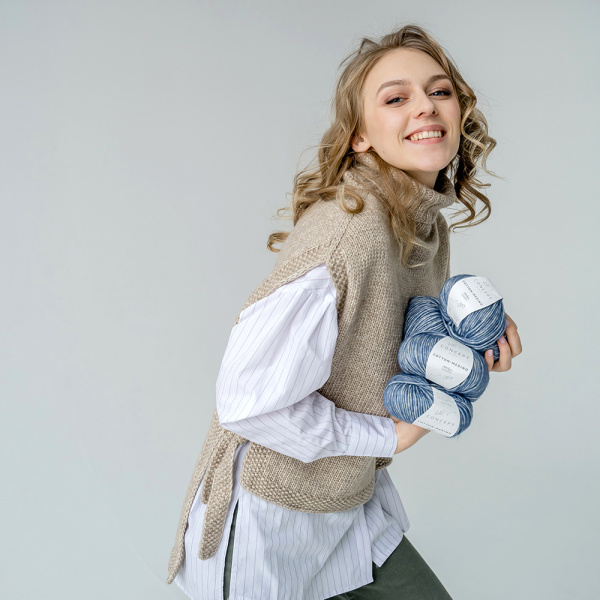 Описание вязания #Жилет_Краденный