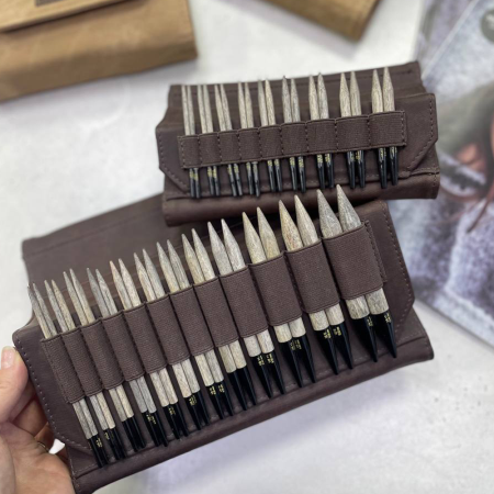 Набор спиц 12 см 12 пар LYKKE Driftwood Cacao