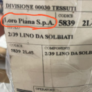 Бобина лен Loro Piana