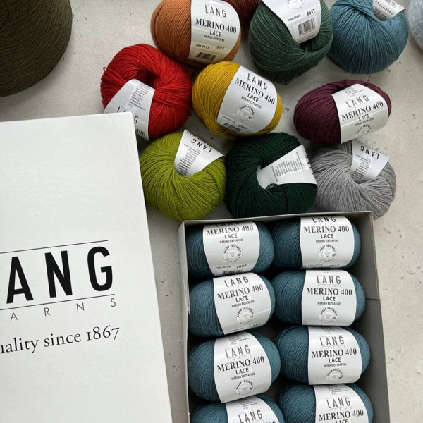 Пряжа Lang Merino 400 Lace