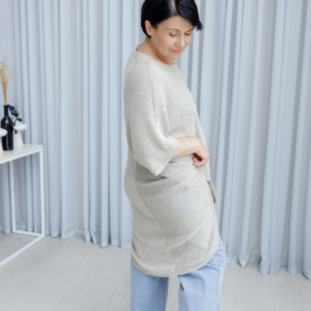 Описание вязания  #Туника_хвост_русалки