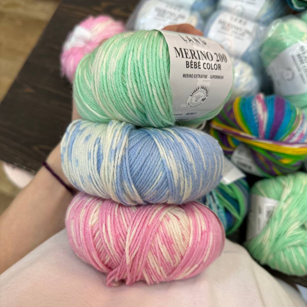 Пряжа Lang Merino 200 Bebe Color Пряжа Lang Merino 200 Bebe Color