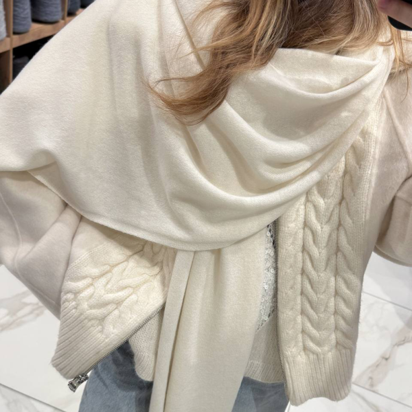 Кашемировый палантин by WoolDom, Бланко