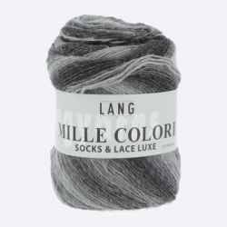 Пряжа Lang Mille Colori Socks & Lace Luxe (859.0003, Пепельный снег)