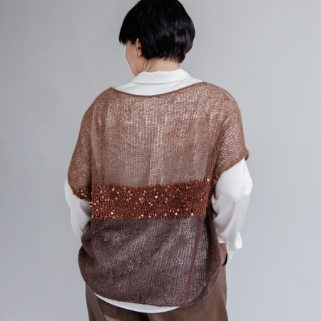 Описание вязания #Жилет_паутинка